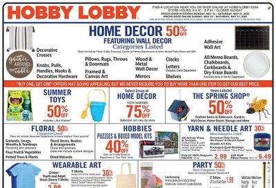 Hobby Lobby Weekly Ad Flyer May 15 to May 22