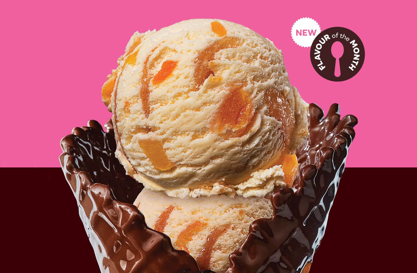 Grilled Peaches 'n Cream Ice Cream Arrives at BaskinRobbins as June’s Flavor of the Month
