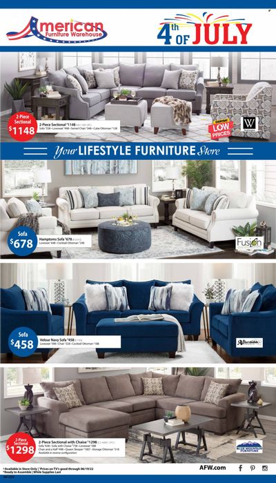 American Furniture Warehouse (AZ, CO, TX) Weekly Ad Flyer June 15 to June 22