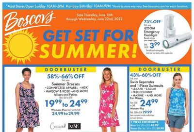Boscov's (CT, DE, MD, NJ, NY, PA) Weekly Ad Flyer June 16 to June 23 Boscov's (CT, DE, MD, NJ, NY, PA) Weekly Ad Flyer June 16 to June 23