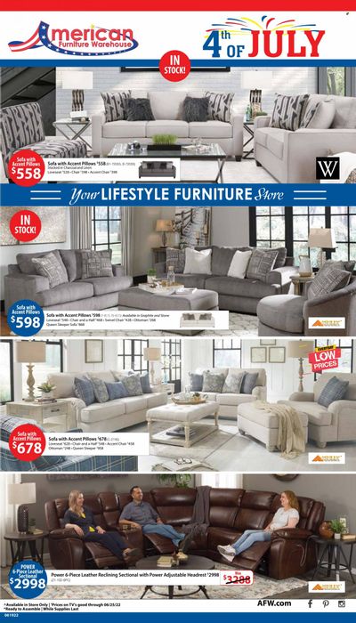 American Furniture Warehouse (AZ, CO, TX) Weekly Ad Flyer June 21 to June 28