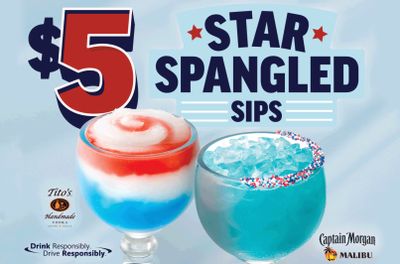 Applebee’s Rolls Out their New $5 Star Spangled Sips, the Blue Bahama Mama and All-American Mucho