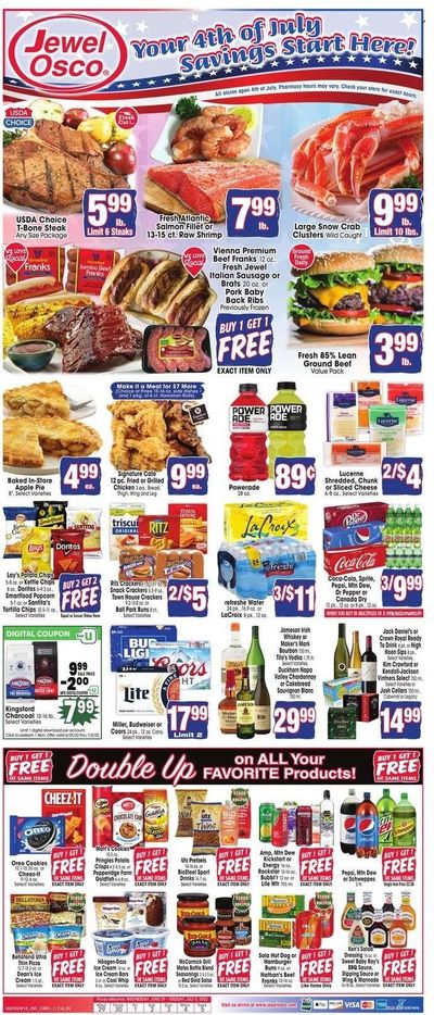 Jewel Osco (IN) Weekly Ad Flyer June 28 to July 5