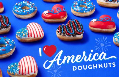 Score a Free Doughnut at Krispy Kreme When You Wear Red, White and Blue Through to July 4