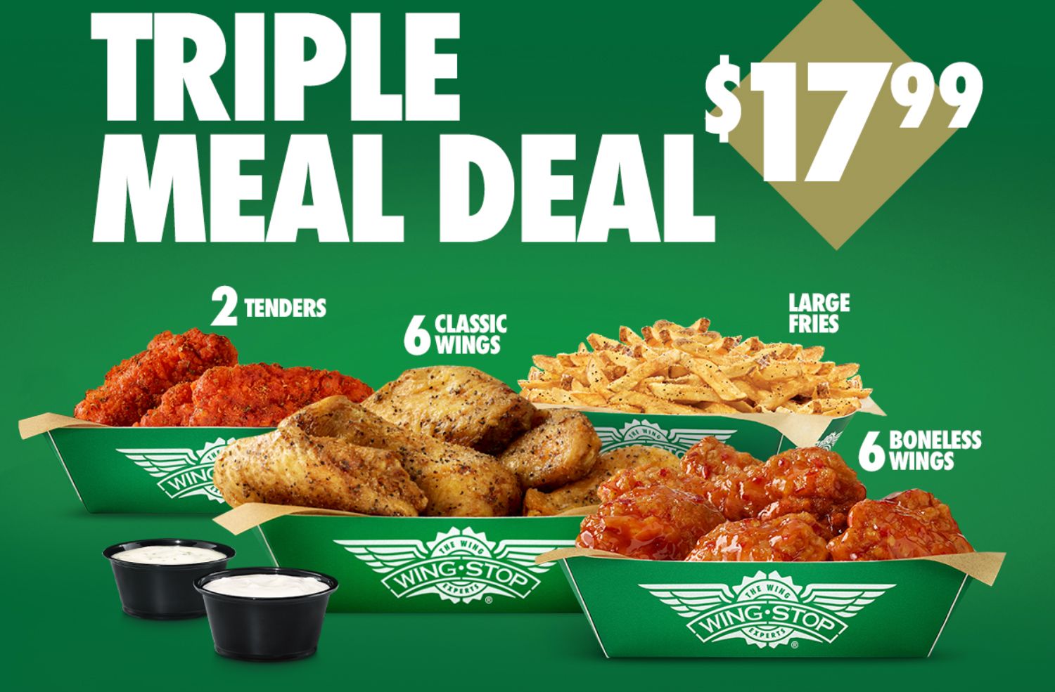 Get the New Digital $17.99 Triple Meal Deal Using the Wingstop App or Website