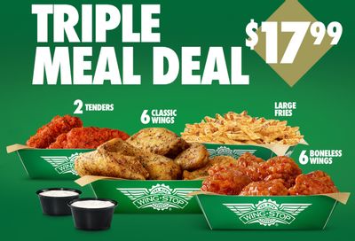 Get the New Digital $17.99 Triple Meal Deal Using the Wingstop App or Website