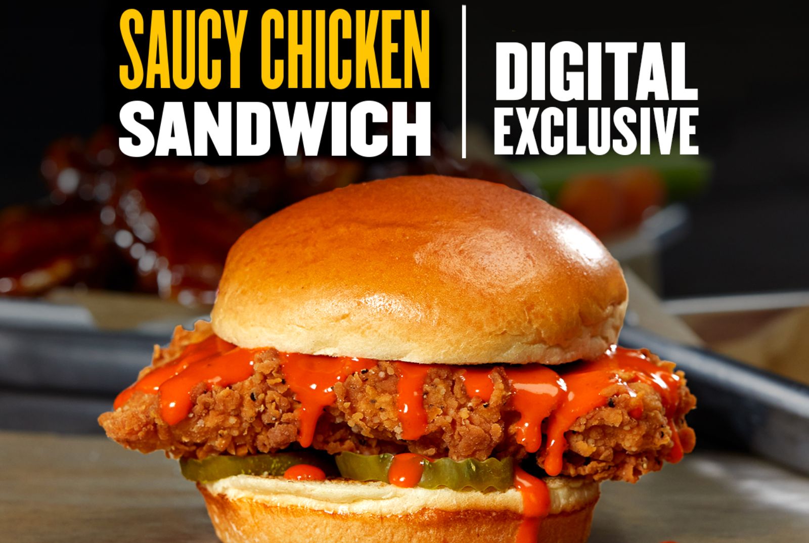 Get the New Saucy Chicken Sandwich for Only $5.99 with Your Next Online and In-app Order at Buffalo Wild Wings