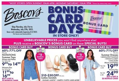 Boscov's (CT, DE, MD, NJ, NY, PA) Weekly Ad Flyer July 21 to July 28