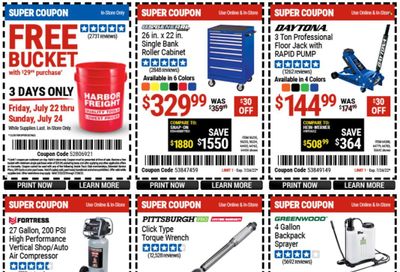 Harbor Freight Weekly Ad Flyer July 22 to July 29