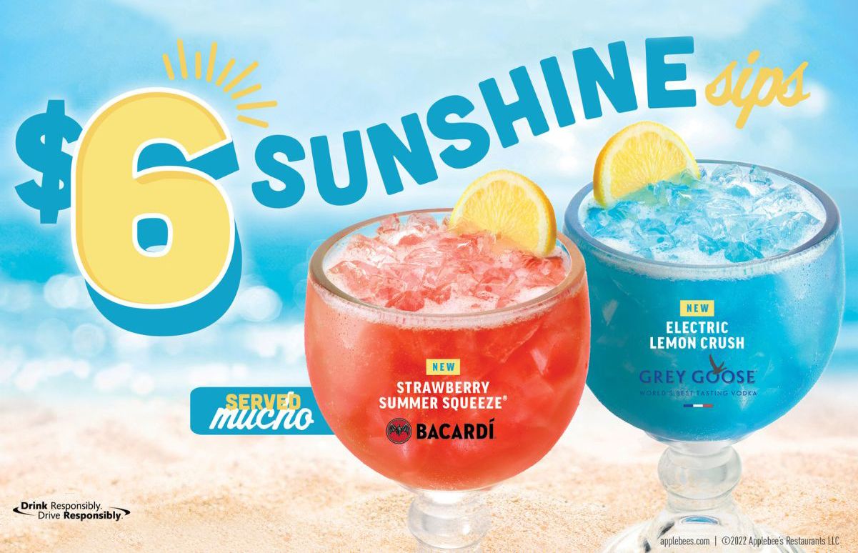 Applebee’s 6 Sunshine Sips are Back with the New Electric Lemon Crush
