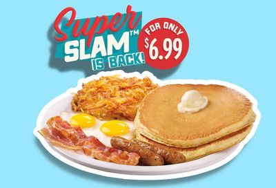 Save with the Returning Denny’s $6.99 Super Slam Featuring Eggs, Bacon, Sausage and More