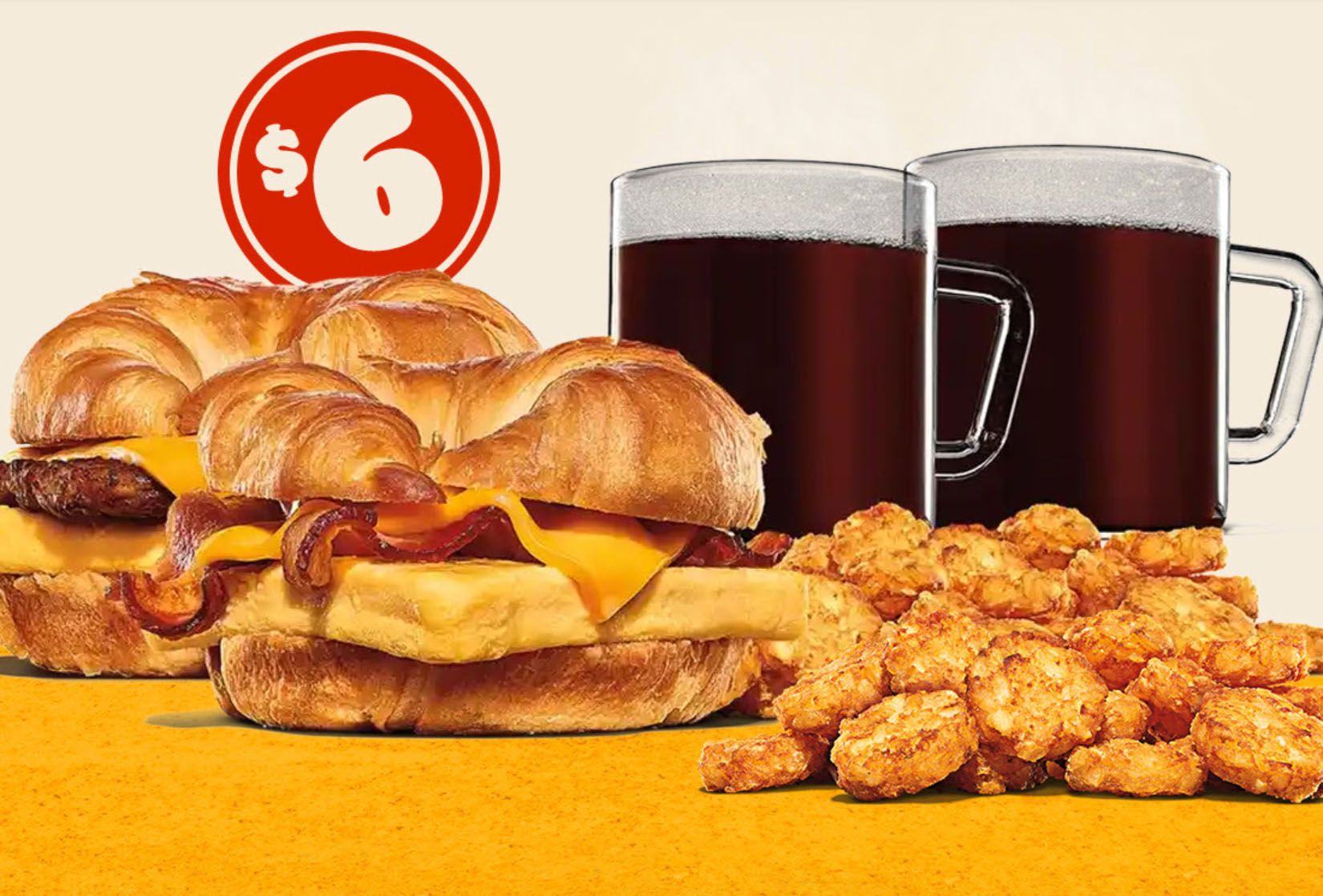 Save with the $6 Croissan’wich Meal for 2 Using Your Burger King Account Through the BK App or Website