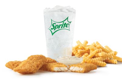 Arby’s Reels in the New 3 Piece or 5 Piece Hushpuppy Breaded Fish Strips Meal Arby’s Reels in the New 3 Piece or 5 Piece Hushpuppy Breaded Fish Strips Meal