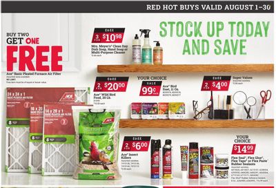 ACE Hardware Weekly Ad Flyer Specials August 1 to August 30, 2022
