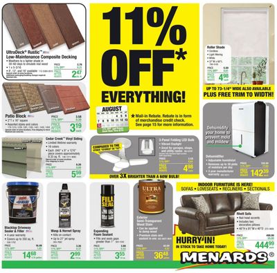 Menards Weekly Ad Flyer Specials August 4 to August 14, 2022
