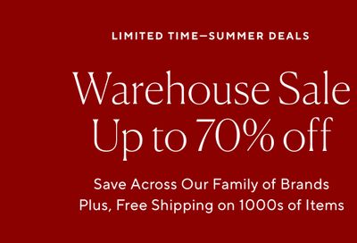 Up to 70% off Outdoor, Furniture, Bedding & More