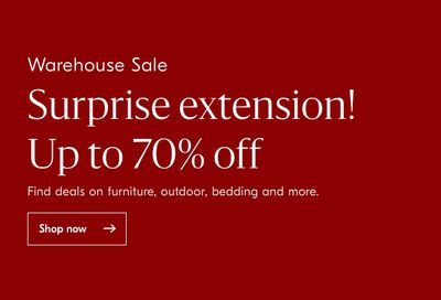 Sale EXTENDED! Don’t miss your chance for up to 70% off at West Elm Sale EXTENDED! Don’t miss your chance for up to 70% off at West Elm