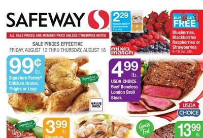 Safeway (MD, VA) Weekly Ad Flyer Specials August 12 to August 18, 2022