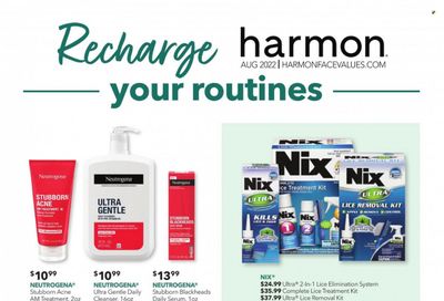 Harmon Face Values (CA, FL, NJ, NV, NY) Weekly Ad Flyer Specials August 1 to August 31, 2022