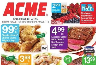 ACME (DE, NJ, NY, PA) Weekly Ad Flyer Specials August 12 to August 18, 2022