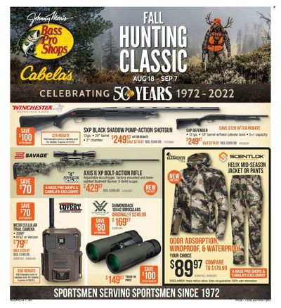 Cabela's (OK) Weekly Ad Flyer Specials August 18 to September 7, 2022