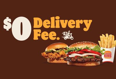 Burger King Offers a $0 Delivery Fee Every Thursday to Sunday In-app and Online: A Rewards Member Exclusive