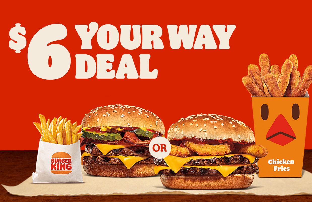 Burger King Promotes the New 6 Your Way Deal with Chicken Fries, a