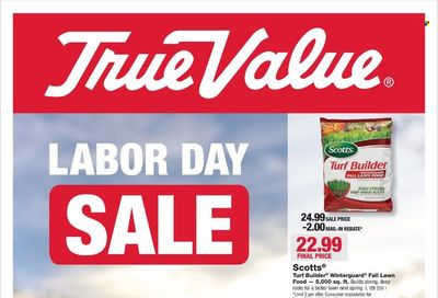 True Value Weekly Ad Flyer Specials August 29 to September 17, 2022