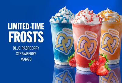 Auntie Anne’s Pretzels Brings Back their Classic Blue Raspberry, Mango and Strawberry Lemonade Frosts