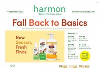 Harmon Face Values (CA, FL, NJ, NV, NY) Weekly Ad Flyer Specials September 1 to September 30, 2022