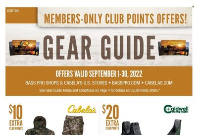 Cabela's Weekly Ad Flyer Specials September 1 to September 30, 2022