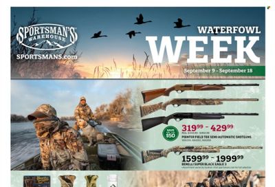 Sportsman's Warehouse Weekly Ad Flyer Specials September 9 to September 18, 2022