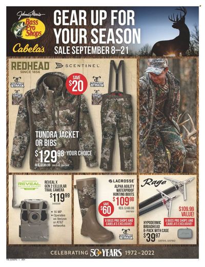 Bass Pro Shops (IL, IN, VA) Weekly Ad Flyer Specials September 8 to September 21, 2022
