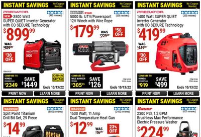 Harbor Freight Weekly Ad Flyer Specials September 15 to October 13, 2022