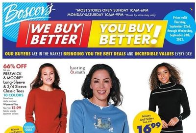 Boscov's (CT, DE, MD, NJ, NY, PA) Weekly Ad Flyer Specials September 22 to September 28, 2022 Boscov's (CT, DE, MD, NJ, NY, PA) Weekly Ad Flyer Specials September 22 to September 28, 2022