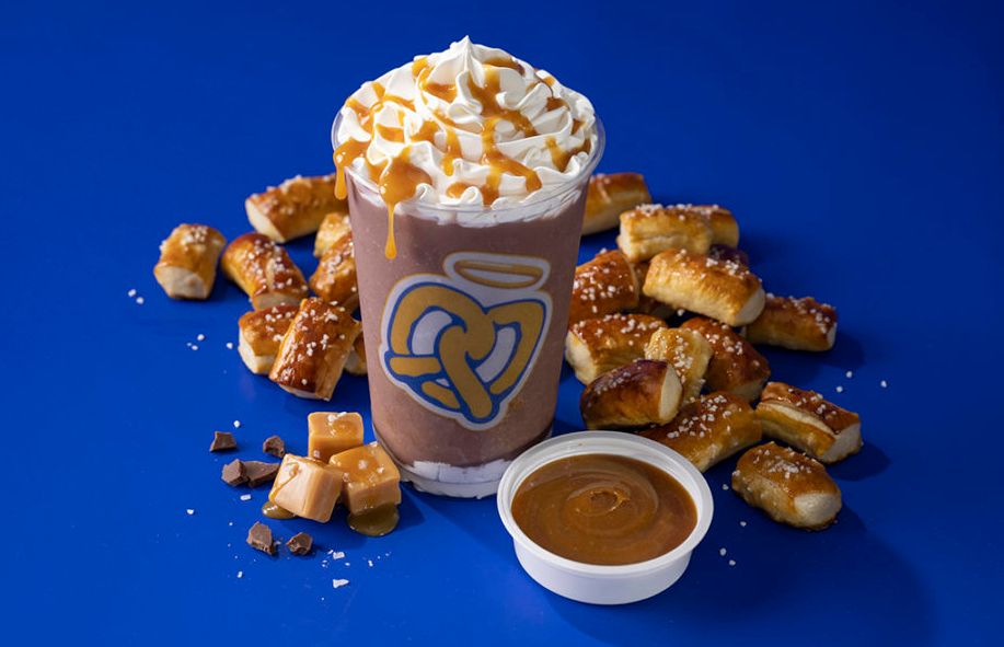 The New Salted Caramel Chocolate Frost Arrives for a Limited Time at Auntie Anne’s Pretzels