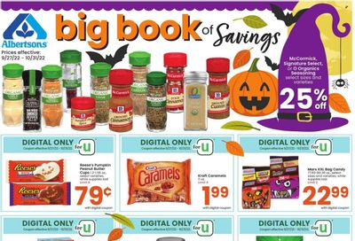 Albertsons (CA, ID, LA, MT, OR, TX, WA) Weekly Ad Flyer Specials September 27 to October 31, 2022