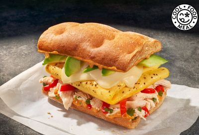 Panera Bread Introduces the New Chipotle Chicken, Scrambled Egg & Avocado on Ciabatta Breakfast Sandwich