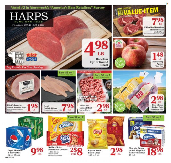 Harps Hometown Fresh (MO) Weekly Ad Flyer Specials September 28 to