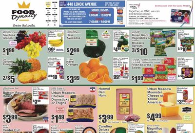 Food Dynasty (NY) Weekly Ad Flyer Specials September 30 to October 6, 2022