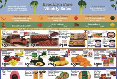 Brooklyn Fare (NY) Weekly Ad Flyer Specials September 30 to October 6, 2022