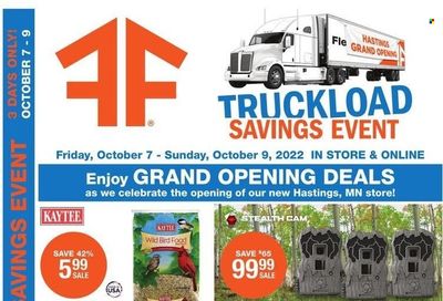 Fleet Farm (IA, MN, ND, WI) Weekly Ad Flyer Specials October 7 to October 9, 2022