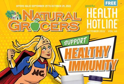Natural Grocers Weekly Ad Flyer Specials September 29 to October 29, 2022
