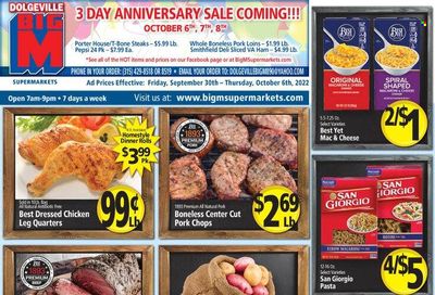 Big M (NY, PA) Weekly Ad Flyer Specials September 30 to October 6, 2022