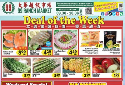 99 Ranch Market (WA) Weekly Ad Flyer Specials September 30 to October 6, 2022