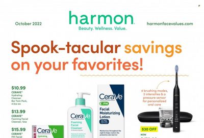 Harmon Face Values (CA, FL, NJ, NV, NY) Weekly Ad Flyer Specials October 1 to October 31, 2022