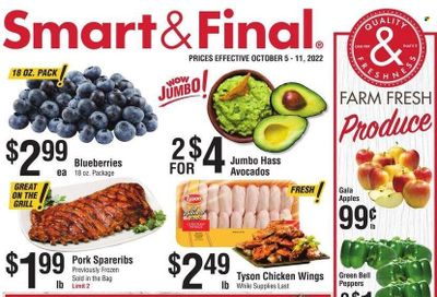 Smart & Final (AZ, CA) Weekly Ad Flyer Specials October 5 to October 11, 2022