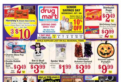 Discount Drug Mart (OH) Weekly Ad Flyer Specials October 5 to October 11, 2022