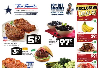Tom Thumb (TX) Weekly Ad Flyer Specials October 5 to October 11, 2022