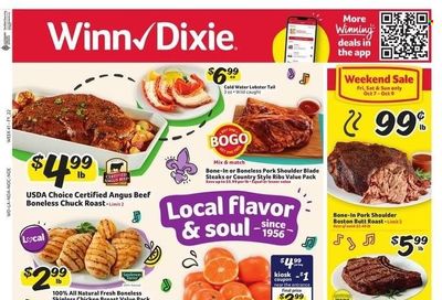 Winn Dixie (AL, FL, GA, LA) Weekly Ad Flyer Specials October 5 to October 11, 2022